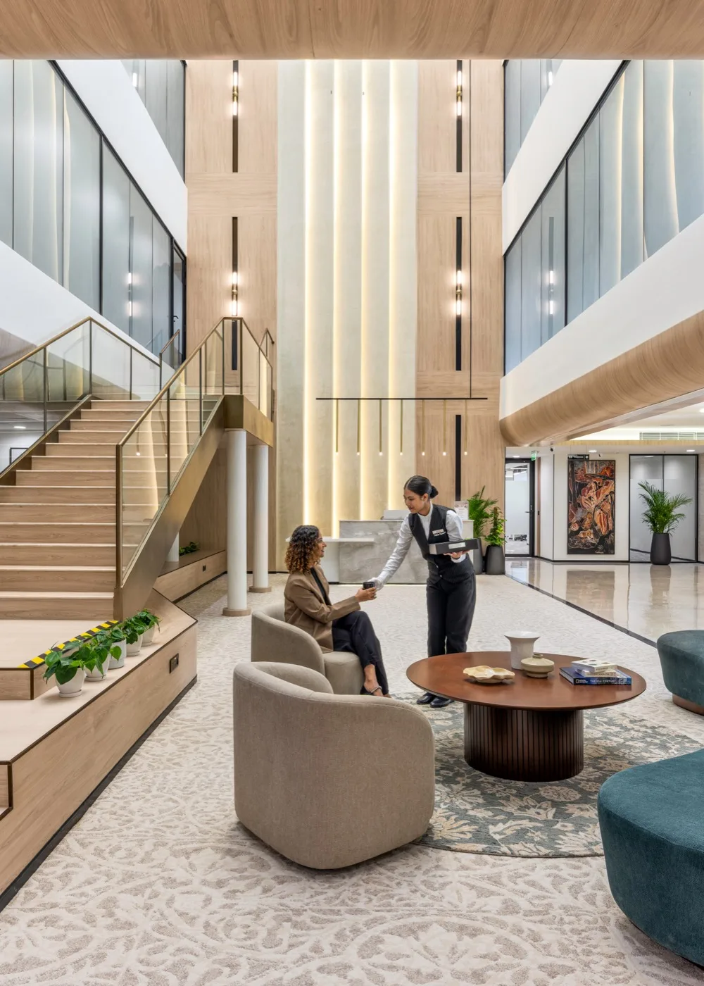 A Table Space managed office interior