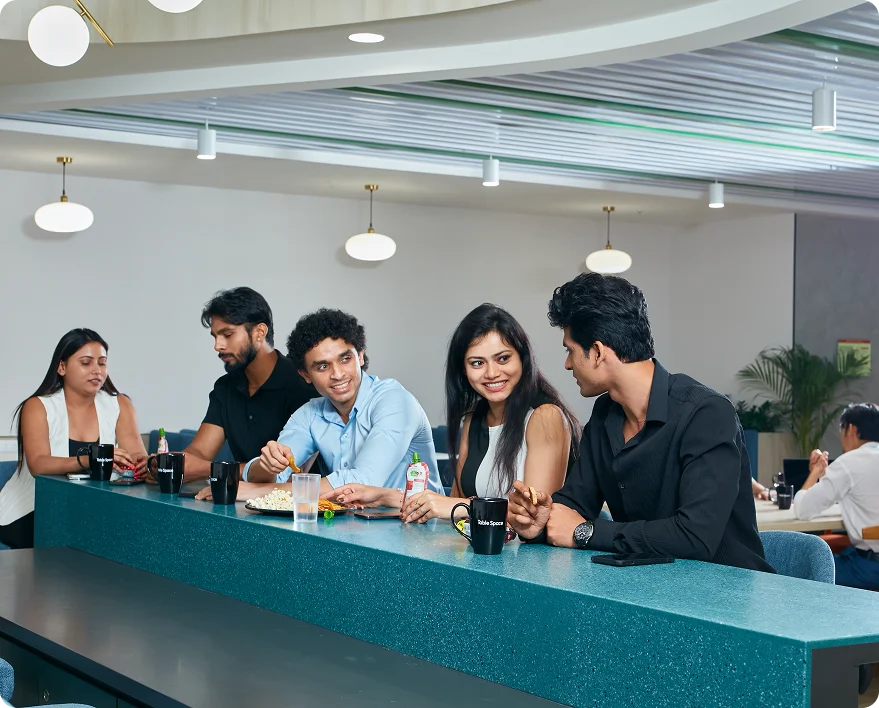 A Table Space workspace housing a Global Capability Center in India