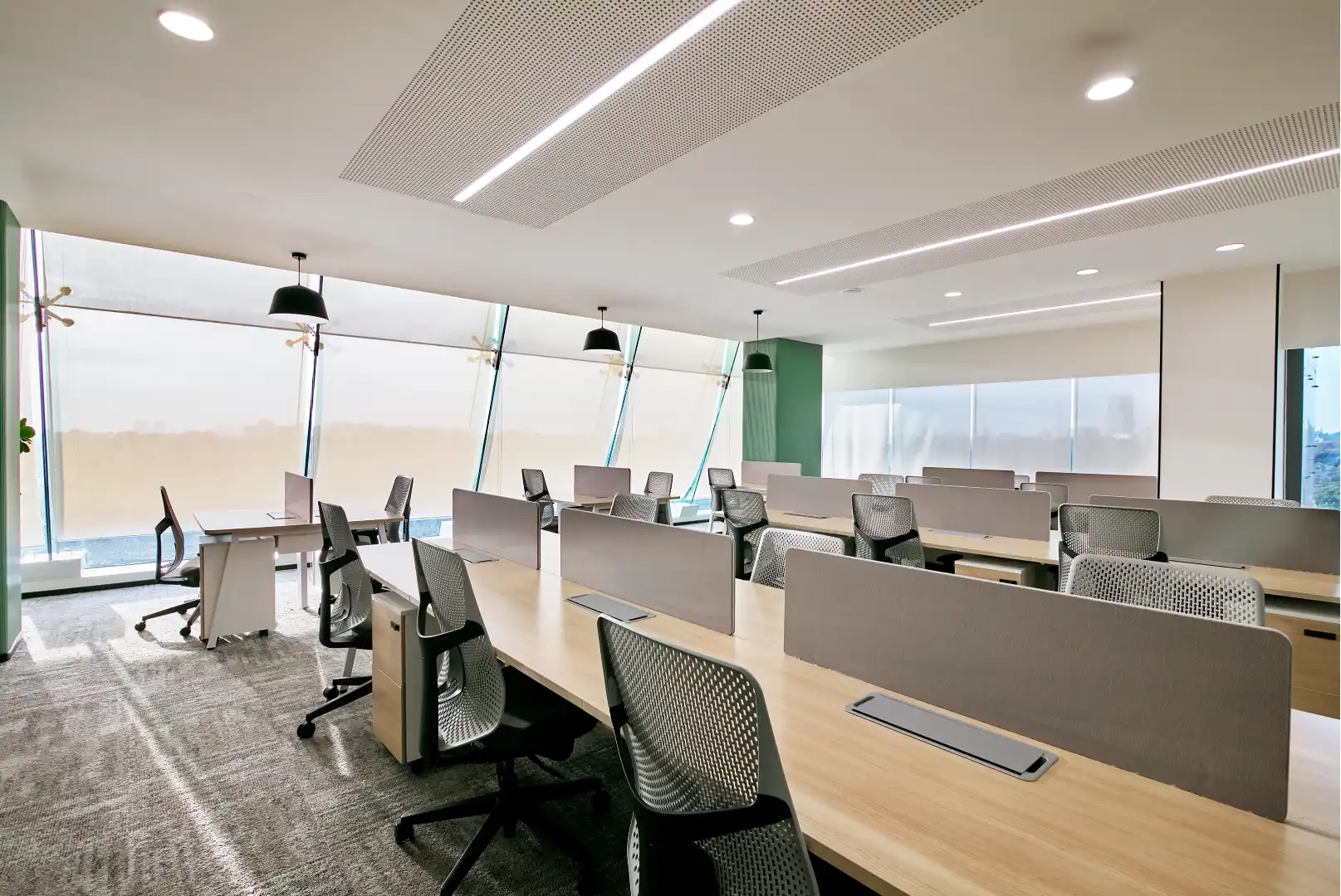 A conference room in a Table Space managed office