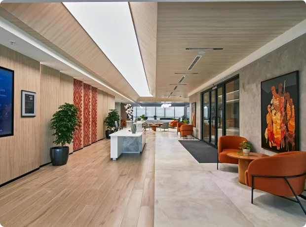 Enterprise workspace delivered by DESYN, Table Spaceâs design and build practice