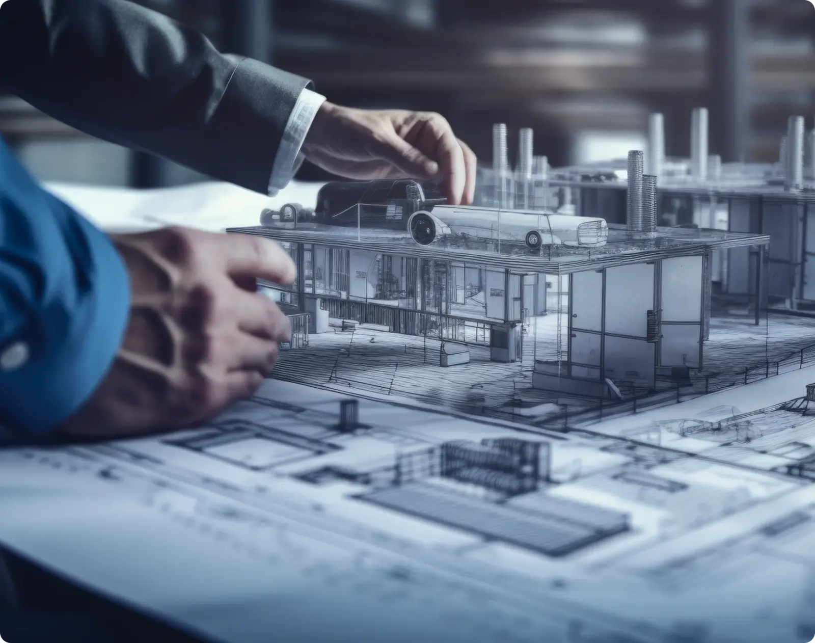 Transparent build delivery at a Table Space centre