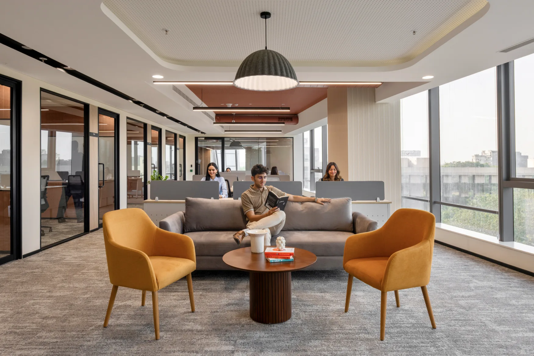Table Space Atrium centre — collaboration space, Delhi NCR